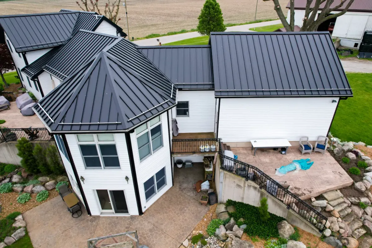 After roofing work
